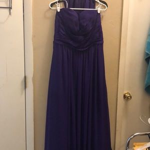 Eggplant bridesmaid dress